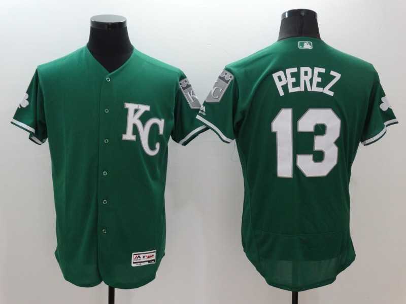 Kansas City Royals #13 Salvador Perez Green Celtic 2016 Flexbase Collection Stitched Baseball Jersey,We sell and wholesale Kansas City Royals #13 Salvador Perez Green Celtic 2016 Flexbase Collection Stitched Baseball Jersey on line form chian!